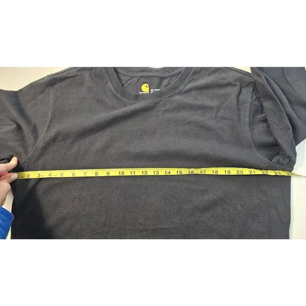 Carhartt sz XL black spell out long sleeve Western gorpcore casual t shirt